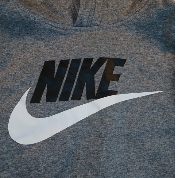 Nike Gray Pullover Hoodie - Boys Size Medium - Pre-owned - Picture 3 of 5